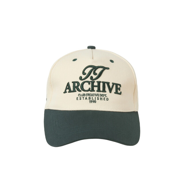 Jack & Jones Heren baseball cap jacframe pet crèmewit/groen 12276292 large