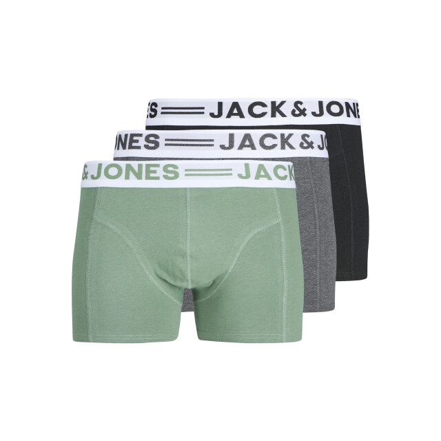 Jack & Jones Heren boxershorts trunks sense 3-pack multicolor 12081832-Dark Ivy large