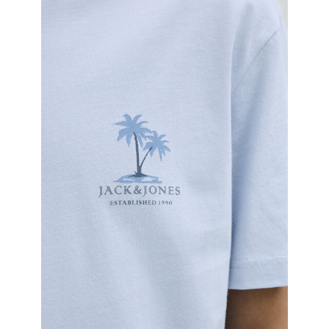 Jack & Jones Heren t-shirt jjsummer ronde hals 12269372-Chambray Blue large