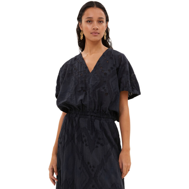 By-Bar Amsterdam Mabel mist blouse midnight 25512005-856 large