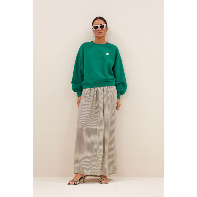 By-Bar Amsterdam Bibi dictionary big sweater peackock green 25518907-427 large By-Bar Amsterdam Bibi dictionary big sweater peackock green 25518907-427 large