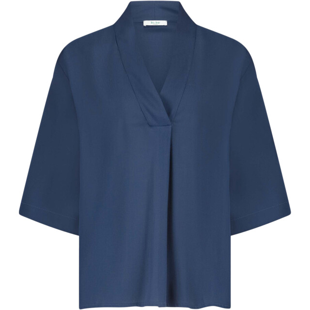 By-Bar Amsterdam Owen viscose blouse winter blue 25512046-1614 large