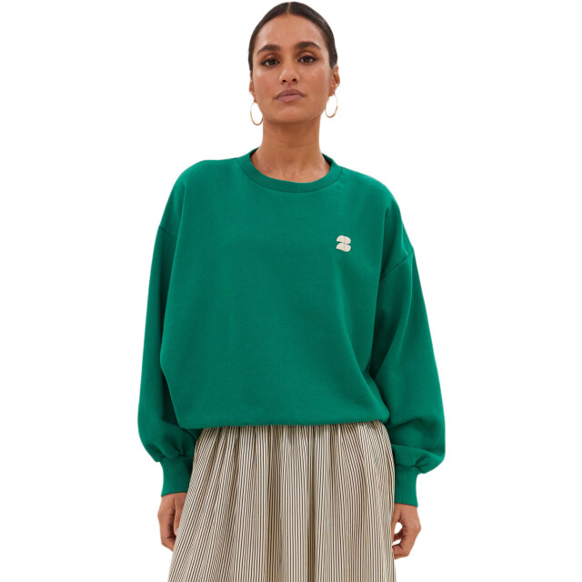 By-Bar Amsterdam Bibi dictionary big sweater peackock green 25518907-427 large By-Bar Amsterdam Bibi dictionary big sweater peackock green 25518907-427 large