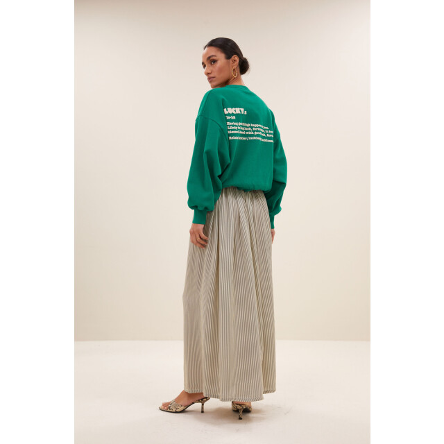 By-Bar Amsterdam Bibi dictionary big sweater peackock green 25518907-427 large By-Bar Amsterdam Bibi dictionary big sweater peackock green 25518907-427 large