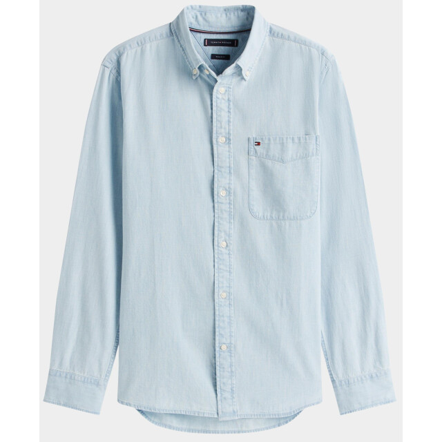 Tommy Hilfiger Casual hemd lange mouw chambray pocket rf shirt mw0mw39431/0gz 194838 large