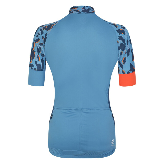 Dare2b Dames follow through fietstrui met luipaardprint UTRG8673_niagarablue large
