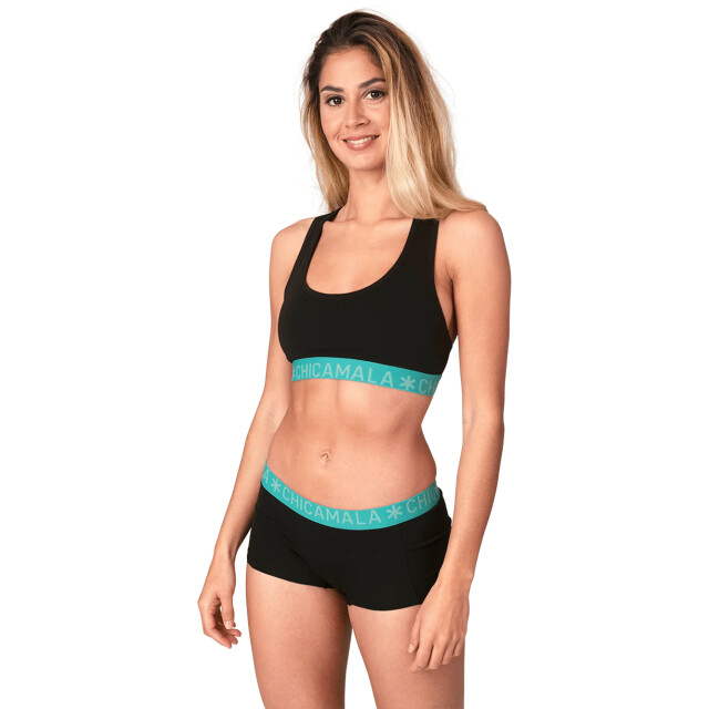 Muchachomalo Dames 2-pack boxershorts U-SOLID1215-61 large