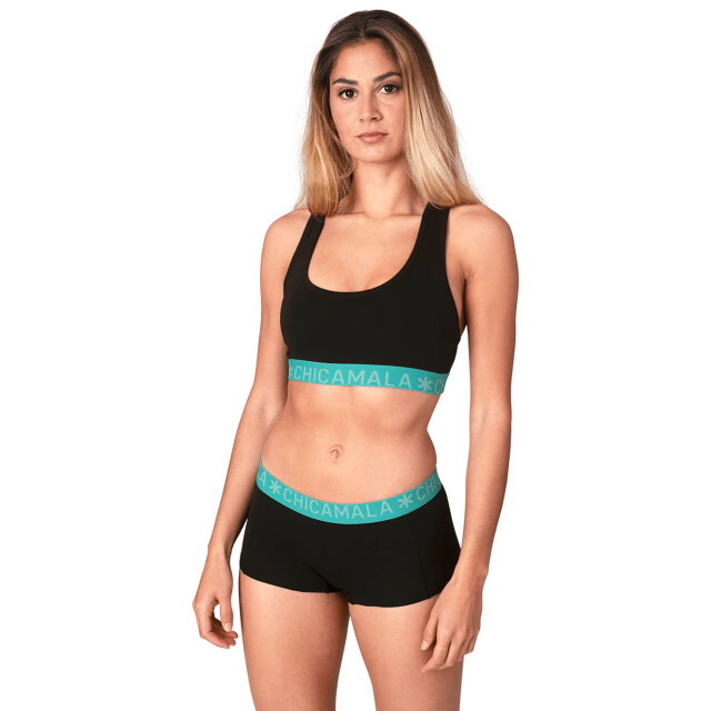 Muchachomalo Dames 2-pack boxershorts U-SOLID1215-61 large