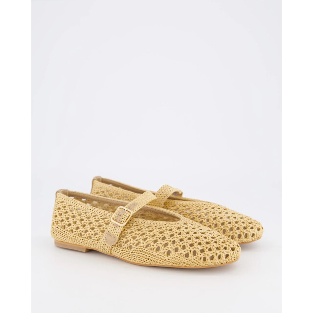 Gibaldi Dames raffia ballerina YTA041-Natural large