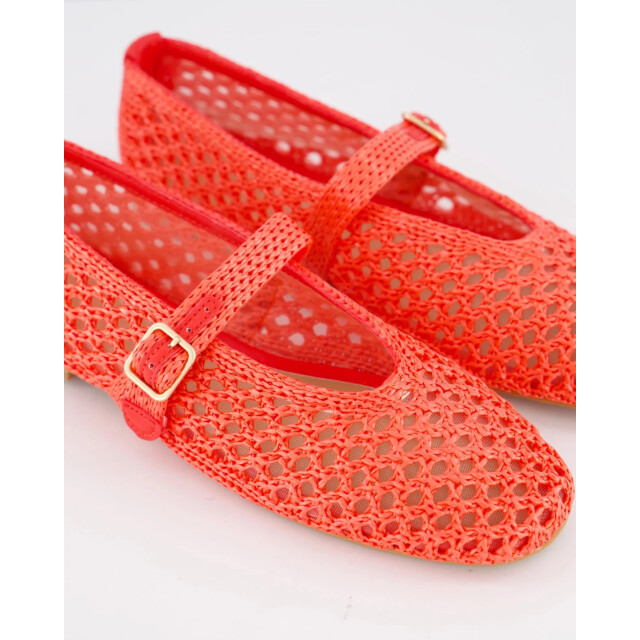 Gibaldi Dames raffia ballerina YTA041-RED large