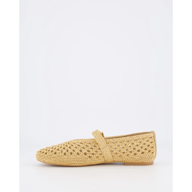 Gibaldi Dames raffia ballerina YTA041-Natural large