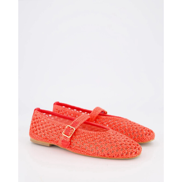 Gibaldi Dames raffia ballerina YTA041-RED large