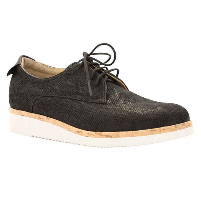 Durea 6191 wijdte E Veterschoenen Zwart 6191 wijdte E large