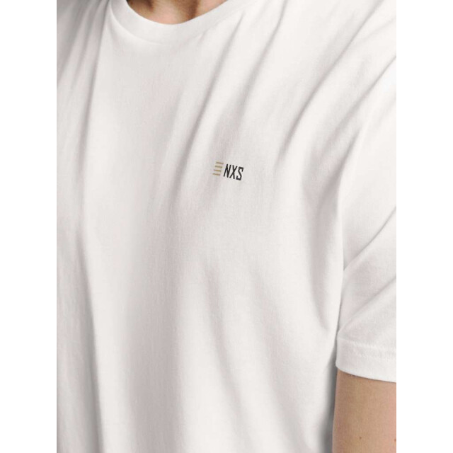 No Excess T-shirt crewneck solid basic white N3401D-010 large