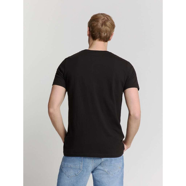 No Excess T-shirt crewneck solid basic black N3401D-020 large