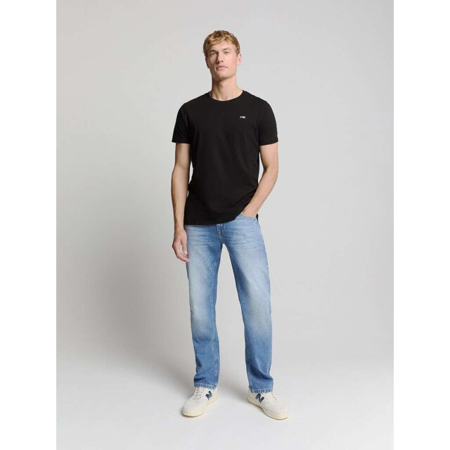 No Excess T-shirt crewneck solid basic black N3401D-020 large