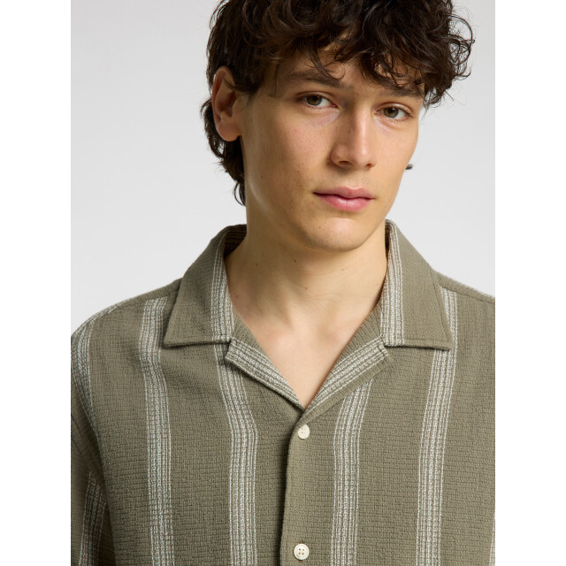 Selected Sal relax fit overhemd vetiver 16089552-VET-M large