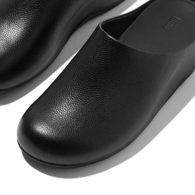FitFlop Shuv tumbled-leather clogs E5Q large