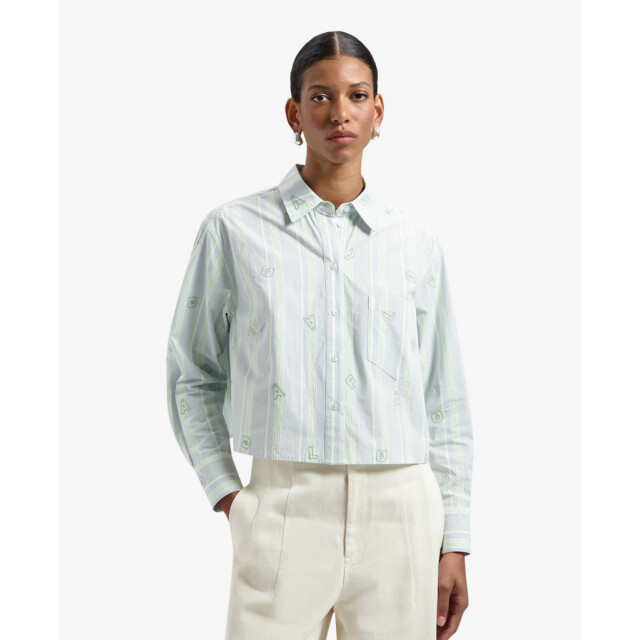 Olaf Hussein Blouses & tunieken w200308 logo stripe blauw 80015678 large