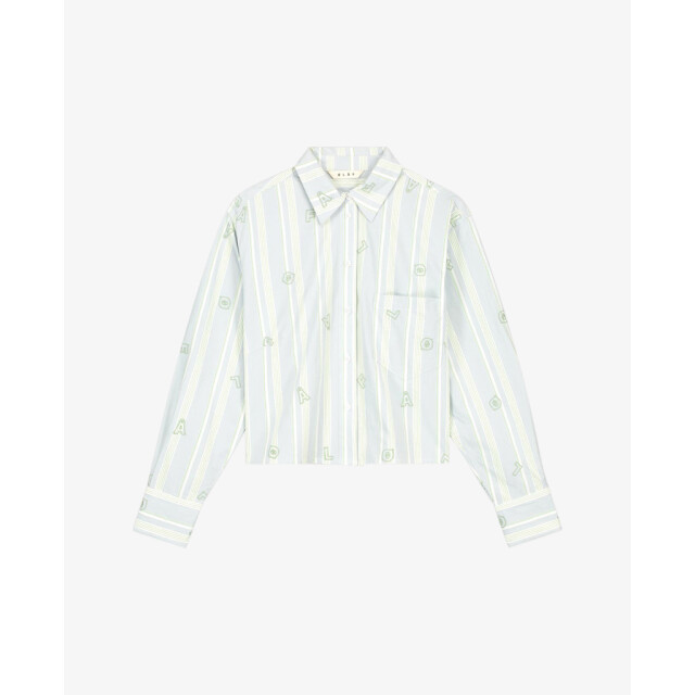 Olaf Hussein Blouses & tunieken w200308 logo stripe blauw 80015678 large