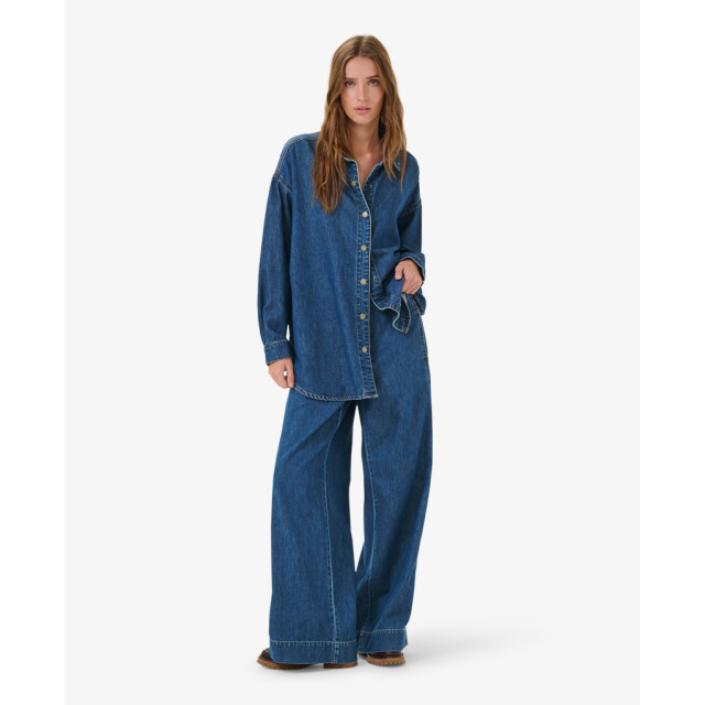 My Essential Wardrobe Blouses & tunieken hilma shirt blauw 80016919 large