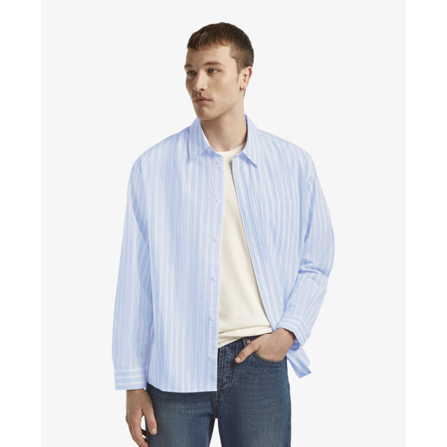 Denham Overhemden noah shirt lcs blauw 55005647 large