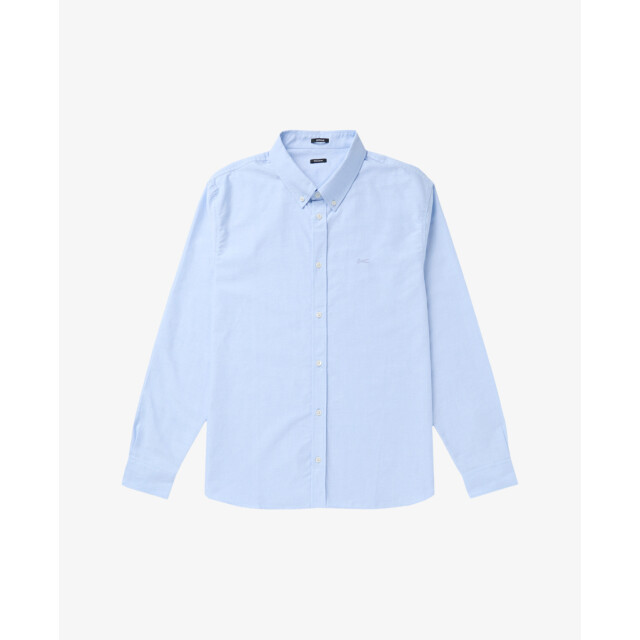 Denham Overhemden rich reg shirt co blauw 55005648 large