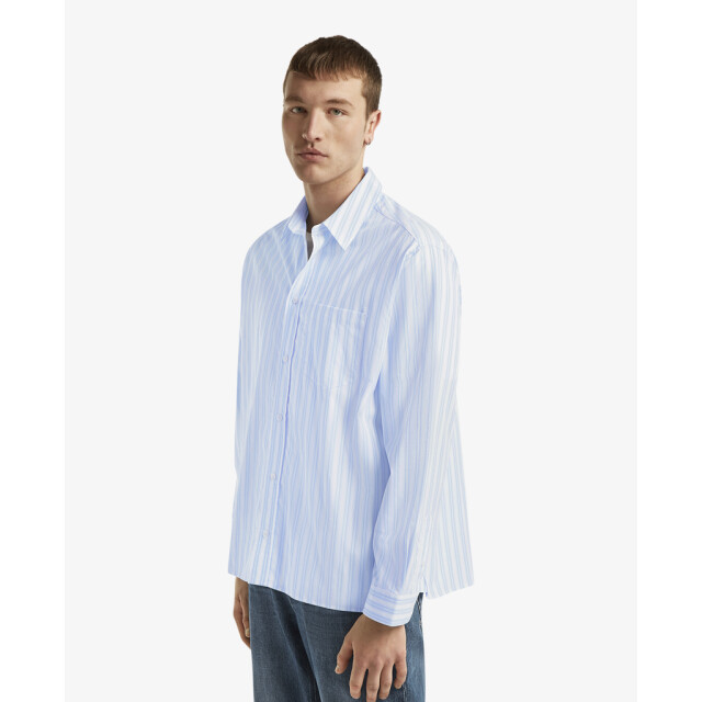 Denham Overhemden noah shirt lcs blauw 55005647 large