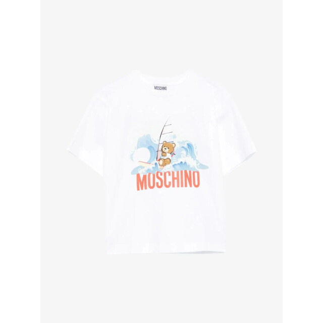 Moschino Jongens t-shirt HUM05A-LAA42-10101 large