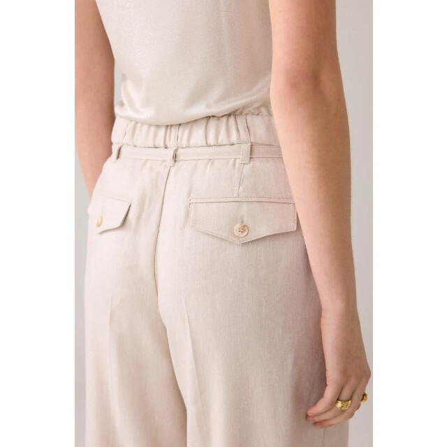 Summum 4s2767-12157 trousers wide linen blend twil 4059212086 large