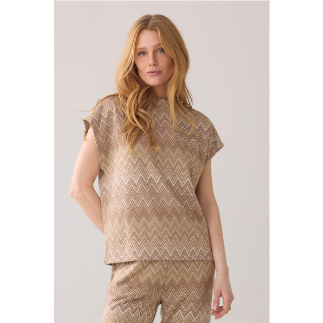 Summum 3s5088-30661 cap sleeve top zig zag jacquar 4059303041 large