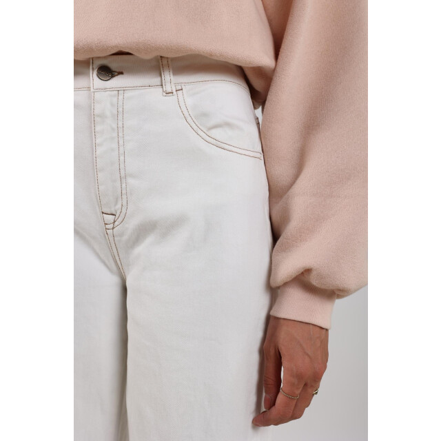 Nukus Nkf09051 17 abby pants denim embroidery off white NKF09051  17 large