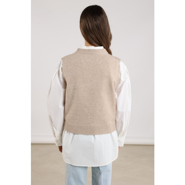 Nukus Nkf07000 9 intarsia spencer sand NKF07000  9 large