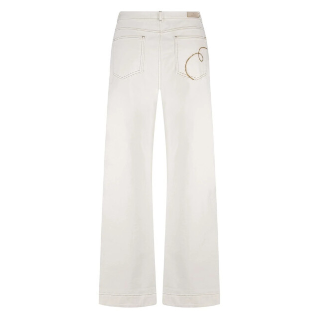 Nukus Nkf09051 17 abby pants denim embroidery off white NKF09051  17 large