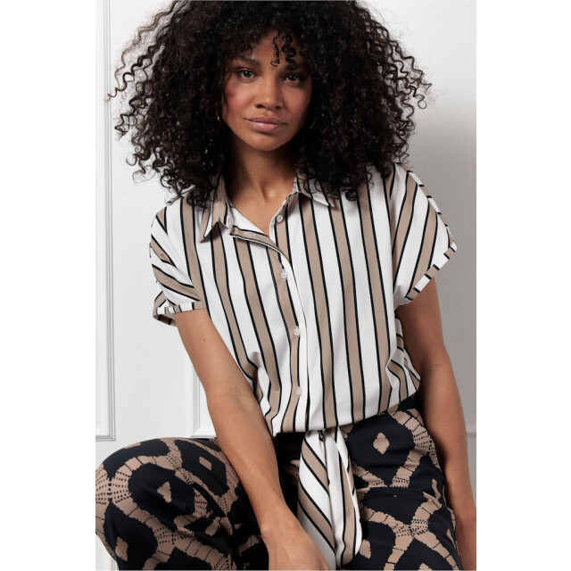 Studio Anneloes Lena stripe blouse ecru dessin 4319.08.0001 large