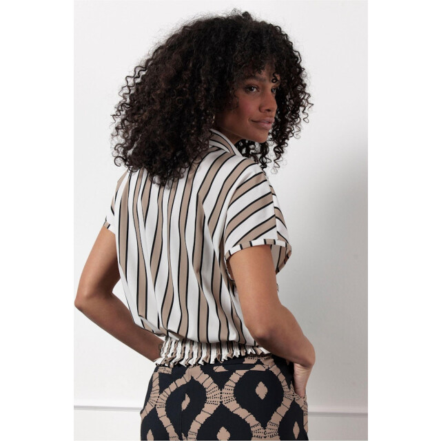 Studio Anneloes Lena stripe blouse ecru dessin 4319.08.0001 large
