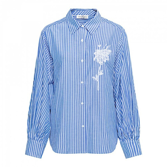 &Co Woman Blouse winona stripe chabray blue Winona stripe - Chambray blue large