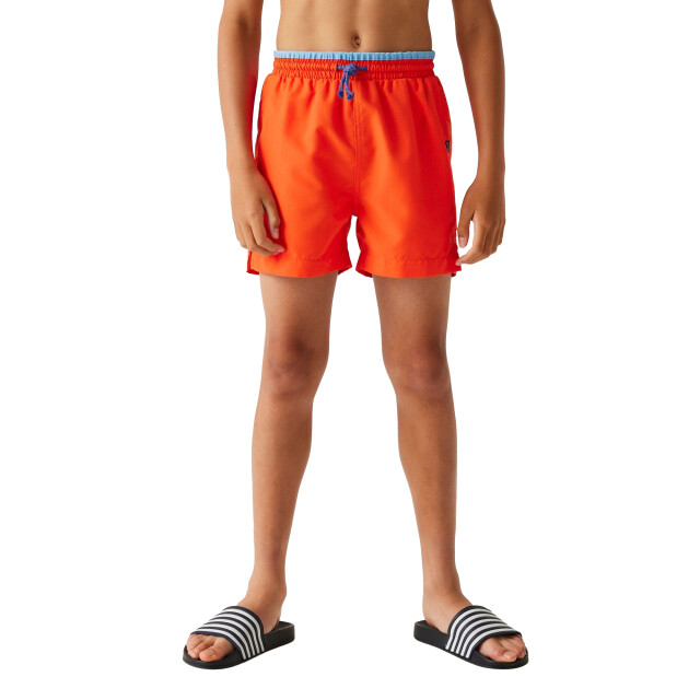 Regatta Skander iii effen zwemshort kinderen/kinderen UTRG10671_tangerinetango large