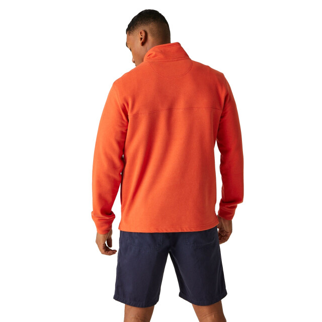 Regatta Heren agilno half zip fleece top UTRG10682_rustyorange large