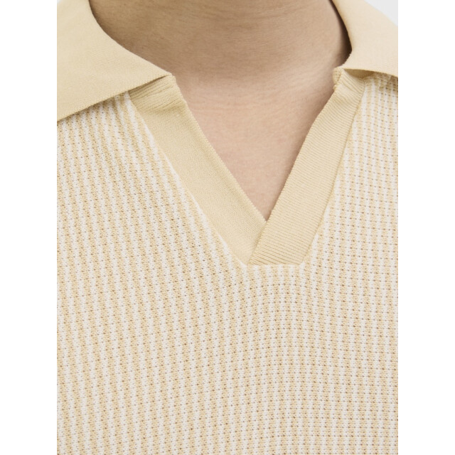 Jack & Jones Jprkash ss polo zand dessin 5369.06.0017 large
