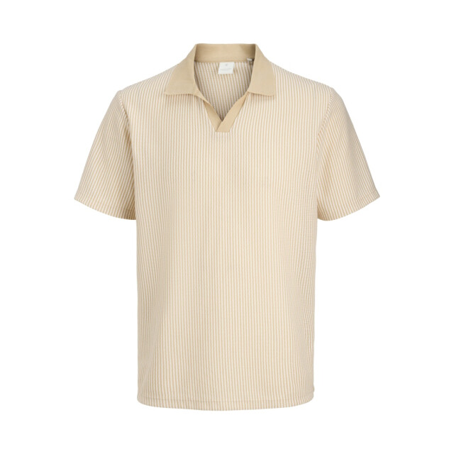 Jack & Jones Jprkash ss polo zand dessin 5369.06.0017 large
