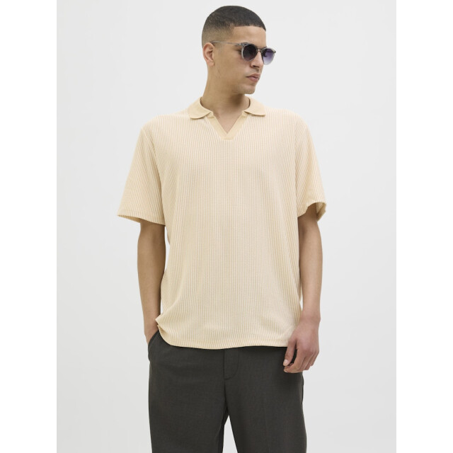 Jack & Jones Jprkash ss polo zand dessin 5369.06.0017 large