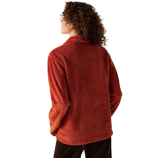 Regatta Dames heidy fluffy full zip fleecejack UTRG11094_redochre large Regatta Dames heidy fluffy full zip fleecejack UTRG11094_redochre large