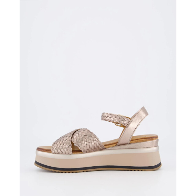Gibaldi Dames braided strap sandaal wit A98004-ASH large