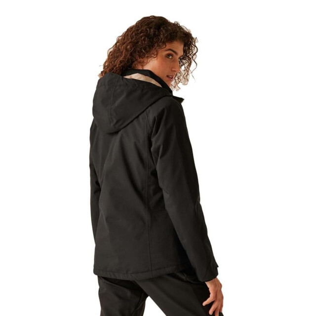 Regatta Dames frelton waterdichte jas UTRG11288_blackwarmtaupe large