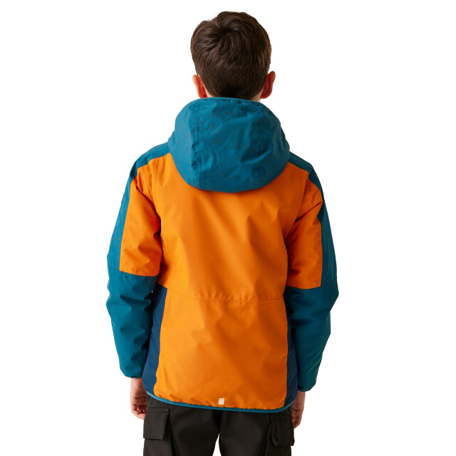 Regatta Reflecterende kinder/kids volcanics viii terrain print jas UTRG11269_foxmoroccanblue large