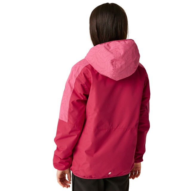 Regatta Reflecterende kinder/kids volcanics viii terrain print jas UTRG11269_deeppinkhotpink large