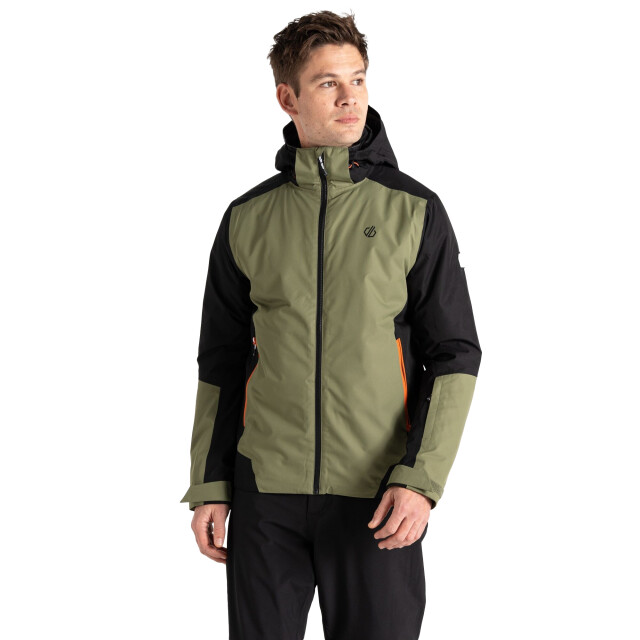 Dare2b Heren precision ii ski jas UTRG11283_blackolivinegreen large