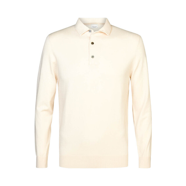 Profuomo Luxury basic polo met lange mouwen 102230-001-M large