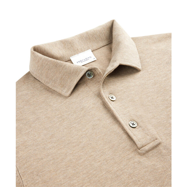 Profuomo Luxury basic polo met lange mouwen 102229-001-XXL large